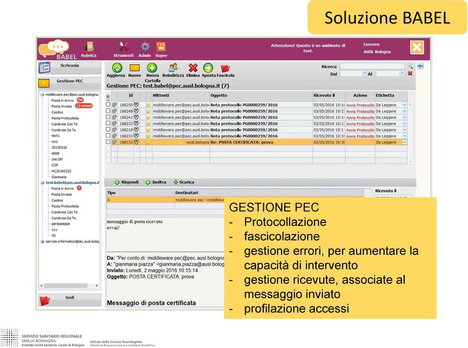 fascicolazione - gestione errori, per aumentare la capacità di