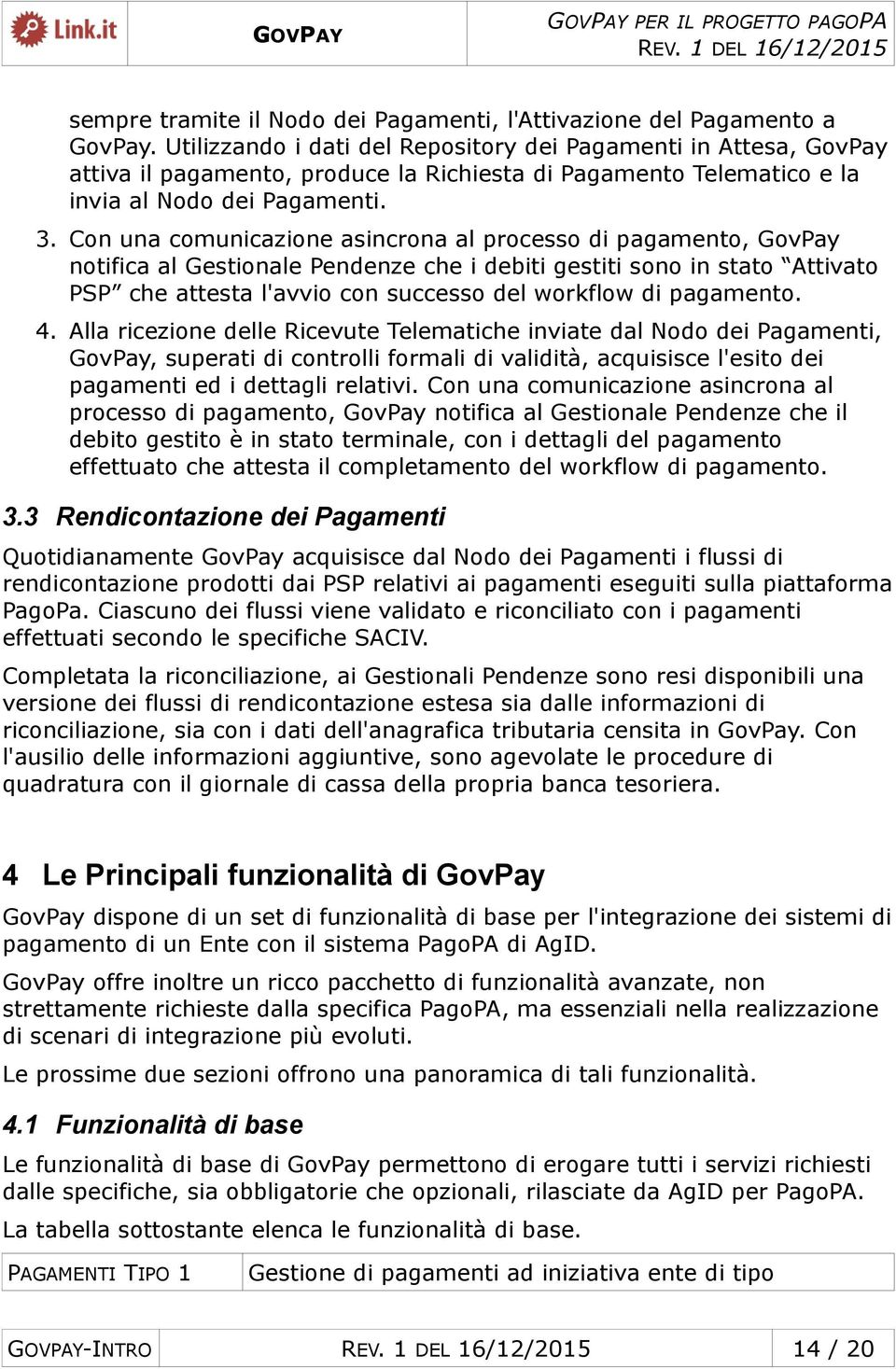 Con una comunicazione asincrona al processo di pagamento, GovPay notifica al Gestionale Pendenze che i debiti gestiti sono in stato Attivato PSP che attesta l'avvio con successo del workflow di