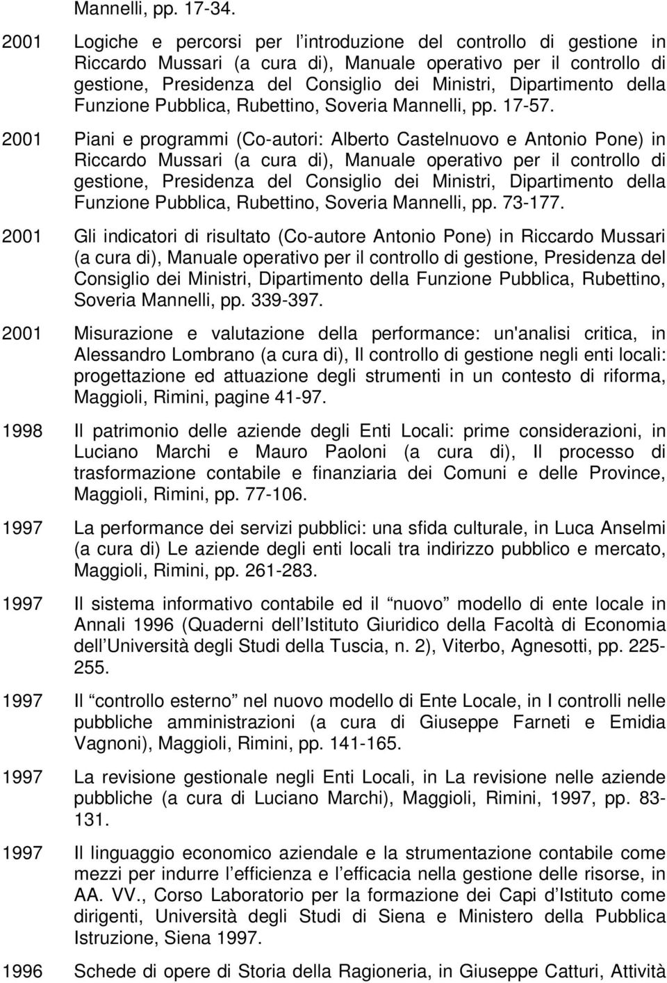 Dipartimento della Funzione Pubblica, Rubettino, Soveria Mannelli, pp. 17-57.