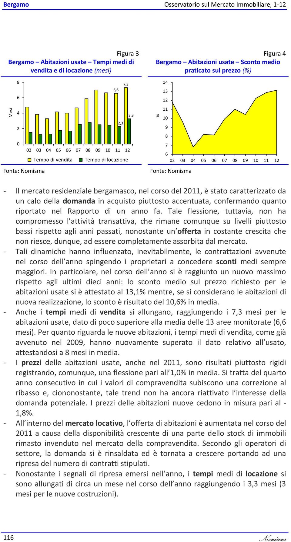 della domanda in acquisto piuttosto accentuata, confermando quanto riportato nel Rapporto di un anno fa.