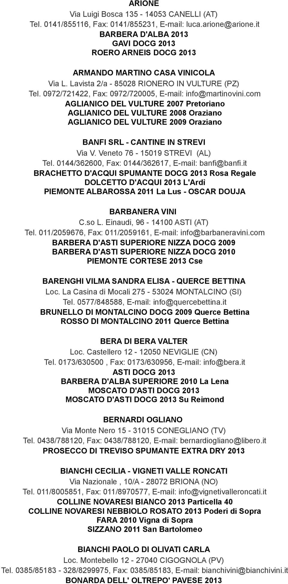 0972/721422, Fax: 0972/720005, E-mail: info@martinovini.
