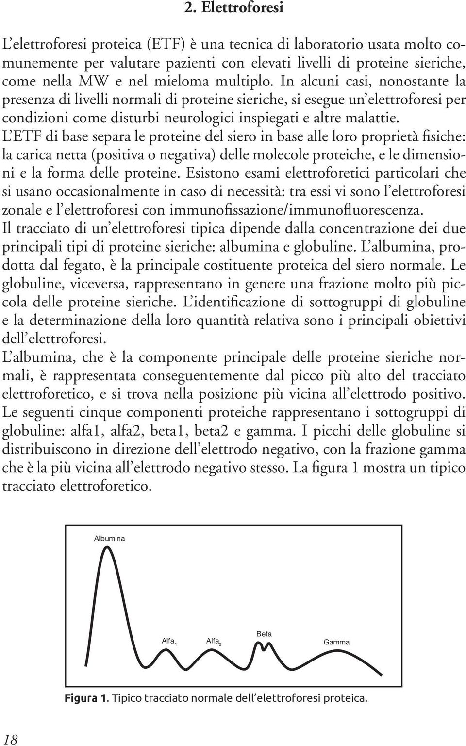 L ETF di base separa le proteine del siero in base alle loro proprietà fisiche: la carica netta (positiva o negativa) delle molecole proteiche, e le dimensioni e la forma delle proteine.