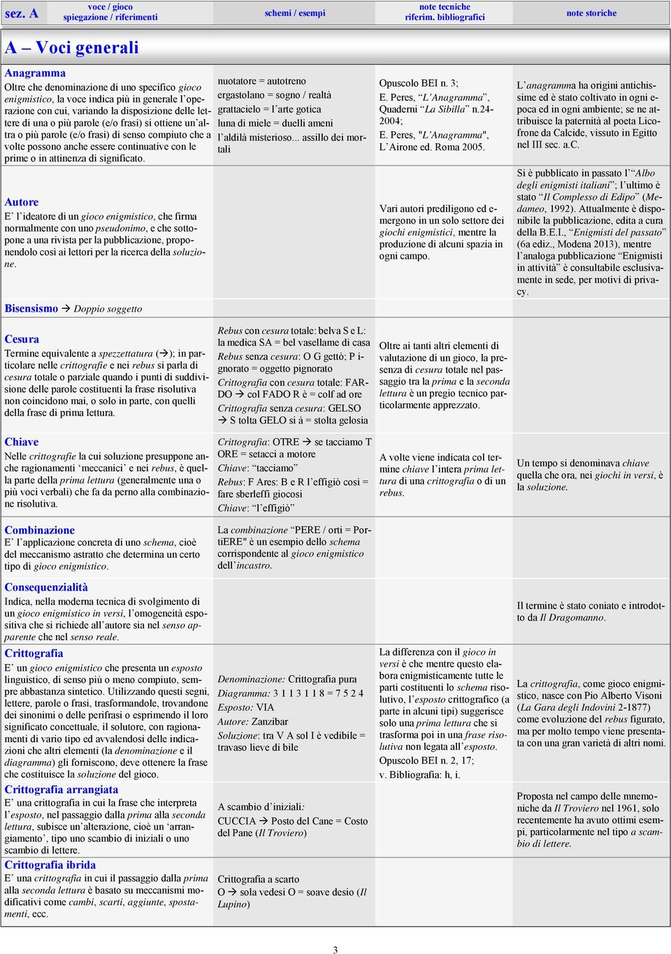 Autore E l ideatore di un gioco enigmistico, che firma normalmente con uno pseudonimo, e che sottopone a una rivista per la pubblicazione, proponendolo così ai lettori per la ricerca della soluzione.