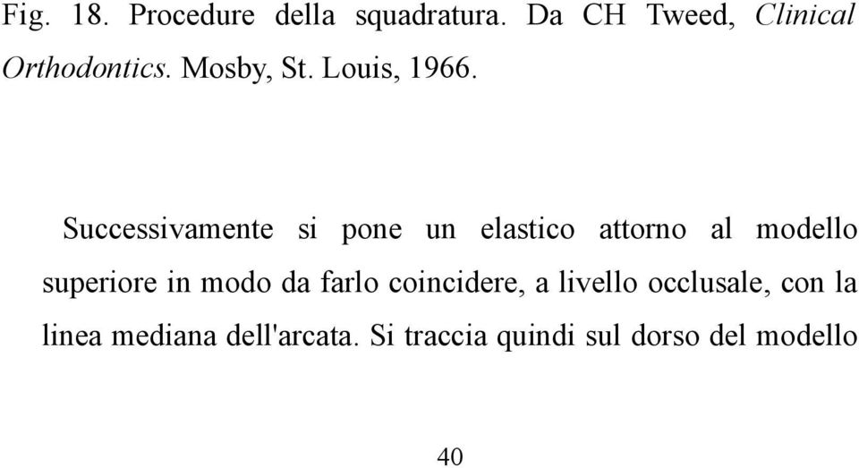 Successivamente si pone un elastico attorno al modello superiore in modo