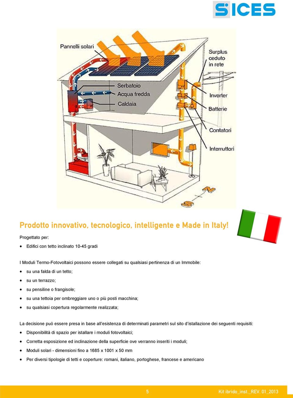 pensiline o frangisole; su una tettoia per ombreggiare uno o più posti macchina; su qualsiasi copertura regolarmente realizzata; La decisione può essere presa in base all esistenza di determinati