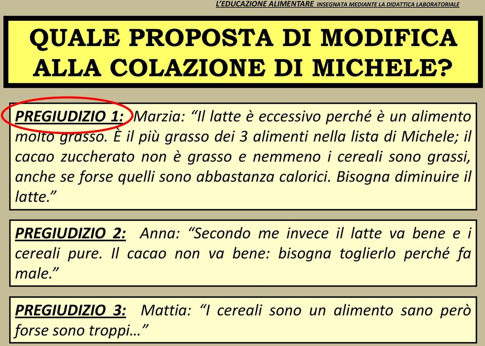 forse quelli sono abbastanza calorici. Bisogna diminuire il latte.