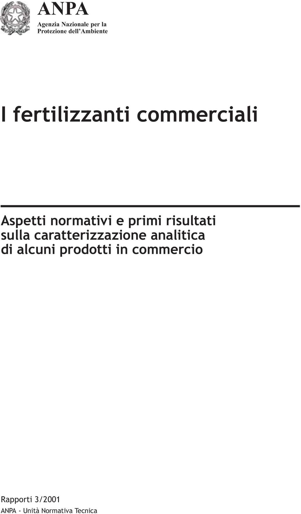 risultati sulla caratterizzazione analitica di alcuni