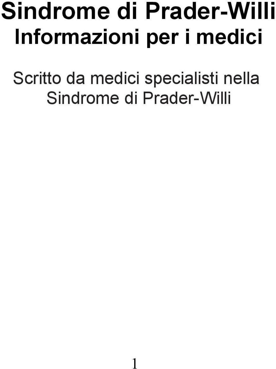 Scritto da medici