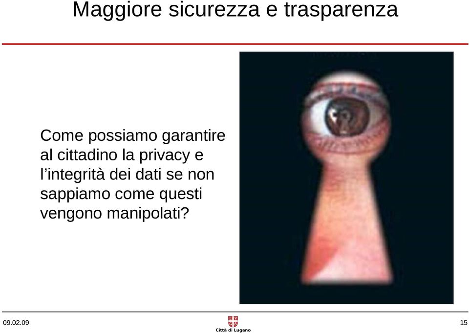 privacy e l integrità dei dati se non