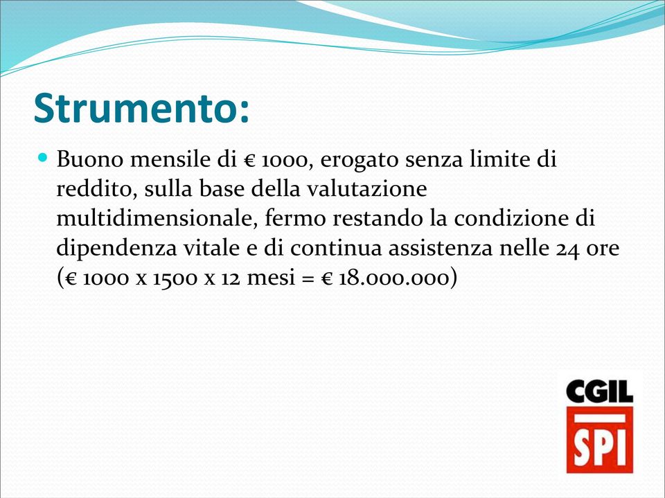 fermo restando la condizione di dipendenza vitale e di