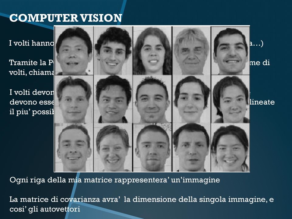 luce e devono essere posizionati con le caratteristiche fisiognomiche allineate il piu possibile tra loro.