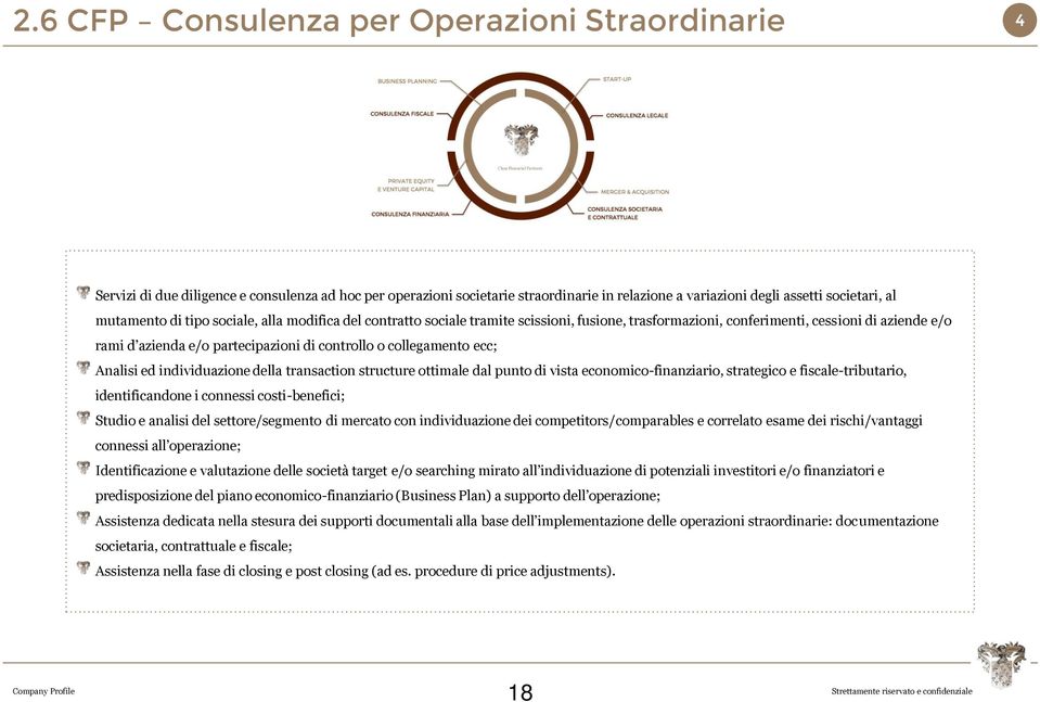 controllo o collegamento ecc; Analisi ed individuazione della transaction structure ottimale dal punto di vista economico-finanziario, strategico e fiscale-tributario, identificandone i connessi