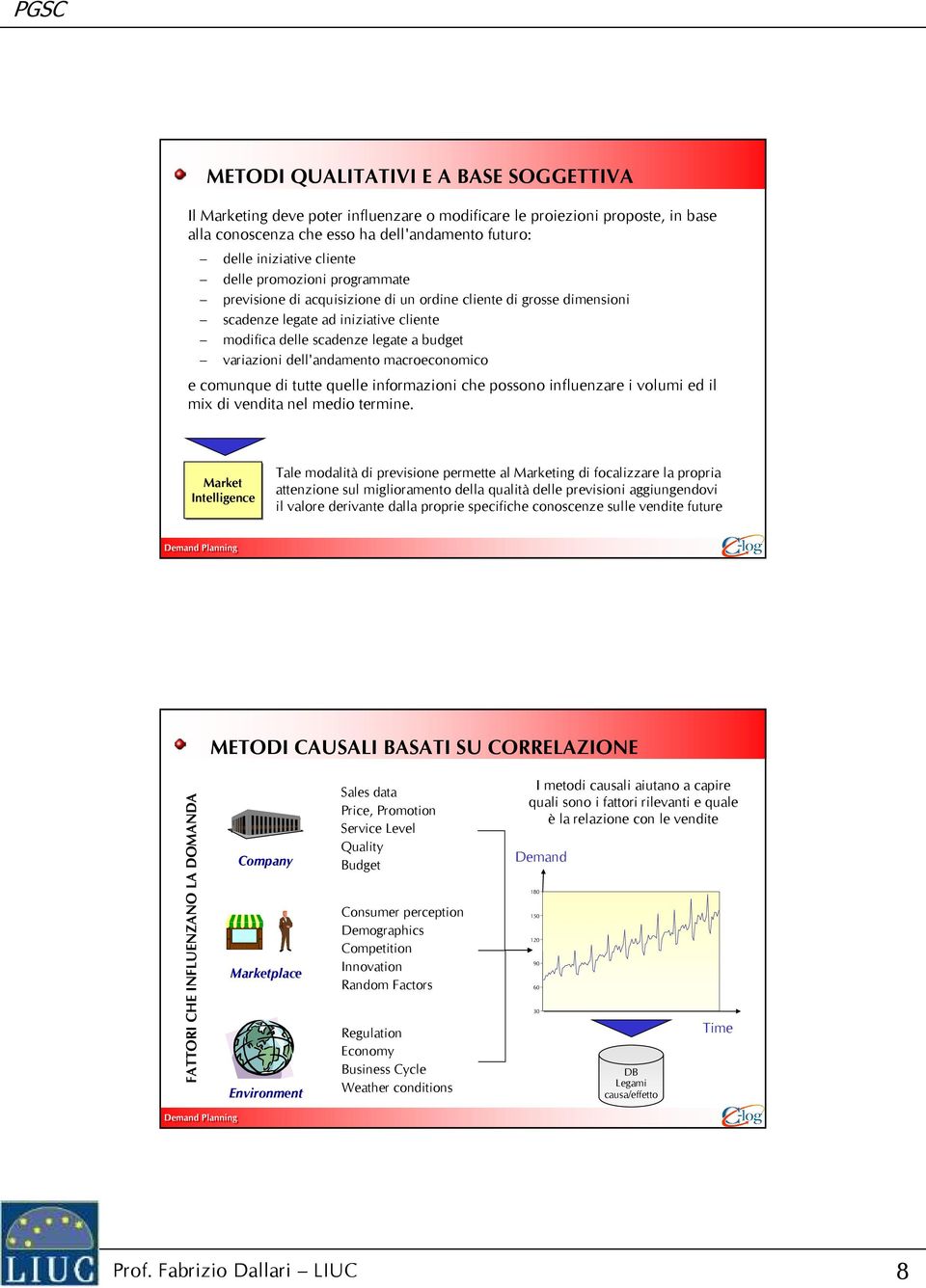 dell'andamento macroeconomico e comunque di tutte quelle informazioni che possono influenzare i volumi ed il mix di vendita nel medio termine.