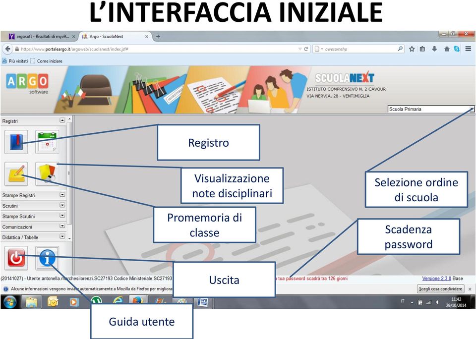 Promemoria di classe Selezione ordine