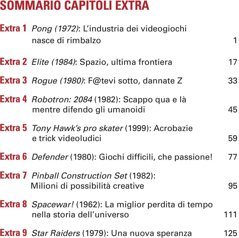 (1999): Acrobazie e trick videoludici 59 Extra 6 Defender (1980): Giochi difficili, che passione!