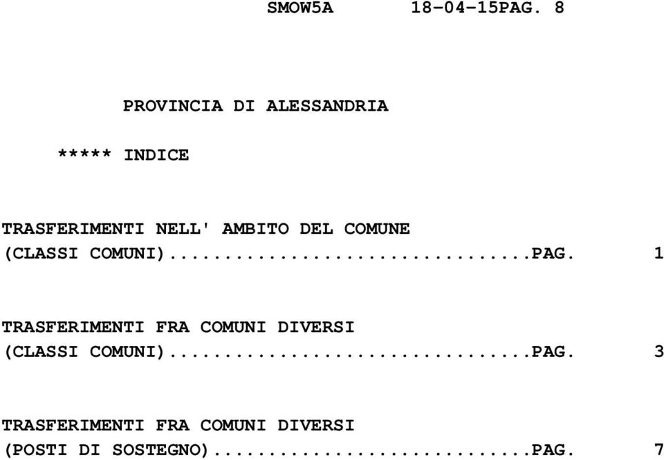 AMBITO DEL COMUNE (CLASSI COMUNI)...PAG.