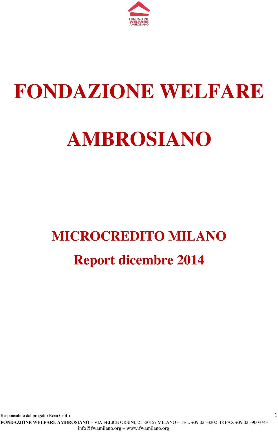 MILANO Report dicembre 2014