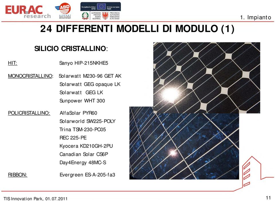 Solarwatt GEG opaque LK Solarwatt GEG LK Sunpower WHT 300 POLICRISTALLINO: RIBBON: AlfaSolar PYR60