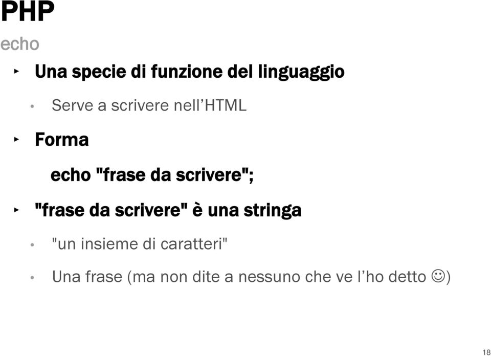 "frase da scrivere" è una stringa "un insieme di