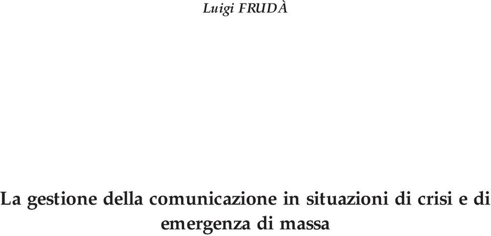 comunicazione in