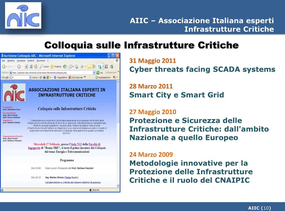 dall'ambito Nazionale a quello Europeo 24 Marzo 2009 Metodologie innovative