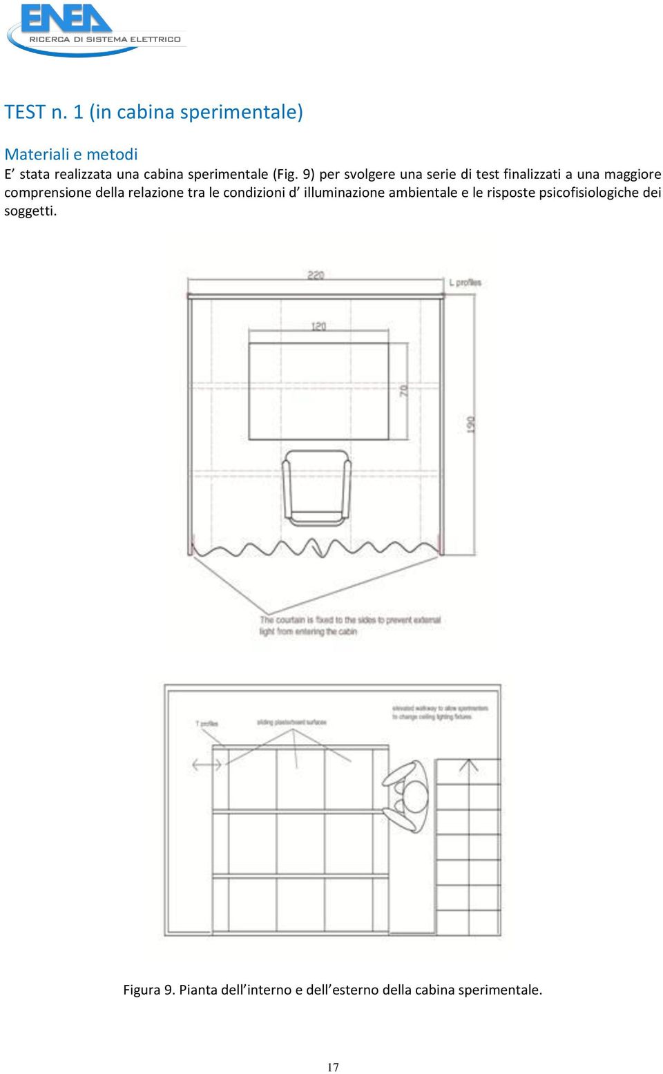 (Fig. 9) per svolgere una serie di test finalizzati a una maggiore comprensione della