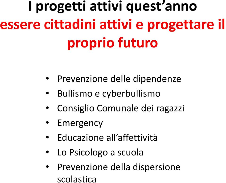 cyberbullismo Consiglio Comunale dei ragazzi Emergency Educazione