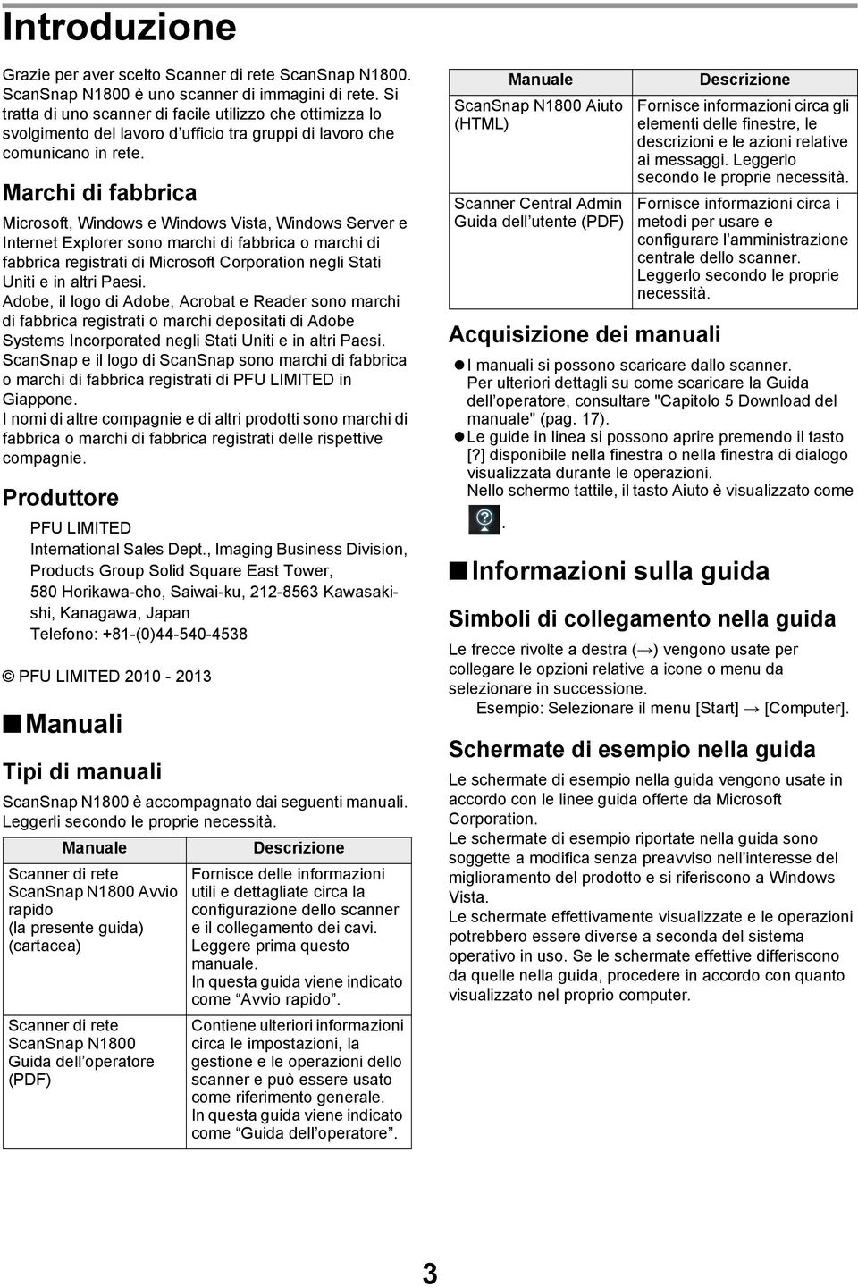 Marchi di fabbrica Microsoft, Windows e Windows Vista, Windows Server e Internet Explorer sono marchi di fabbrica o marchi di fabbrica registrati di Microsoft Corporation negli Stati Uniti e in altri