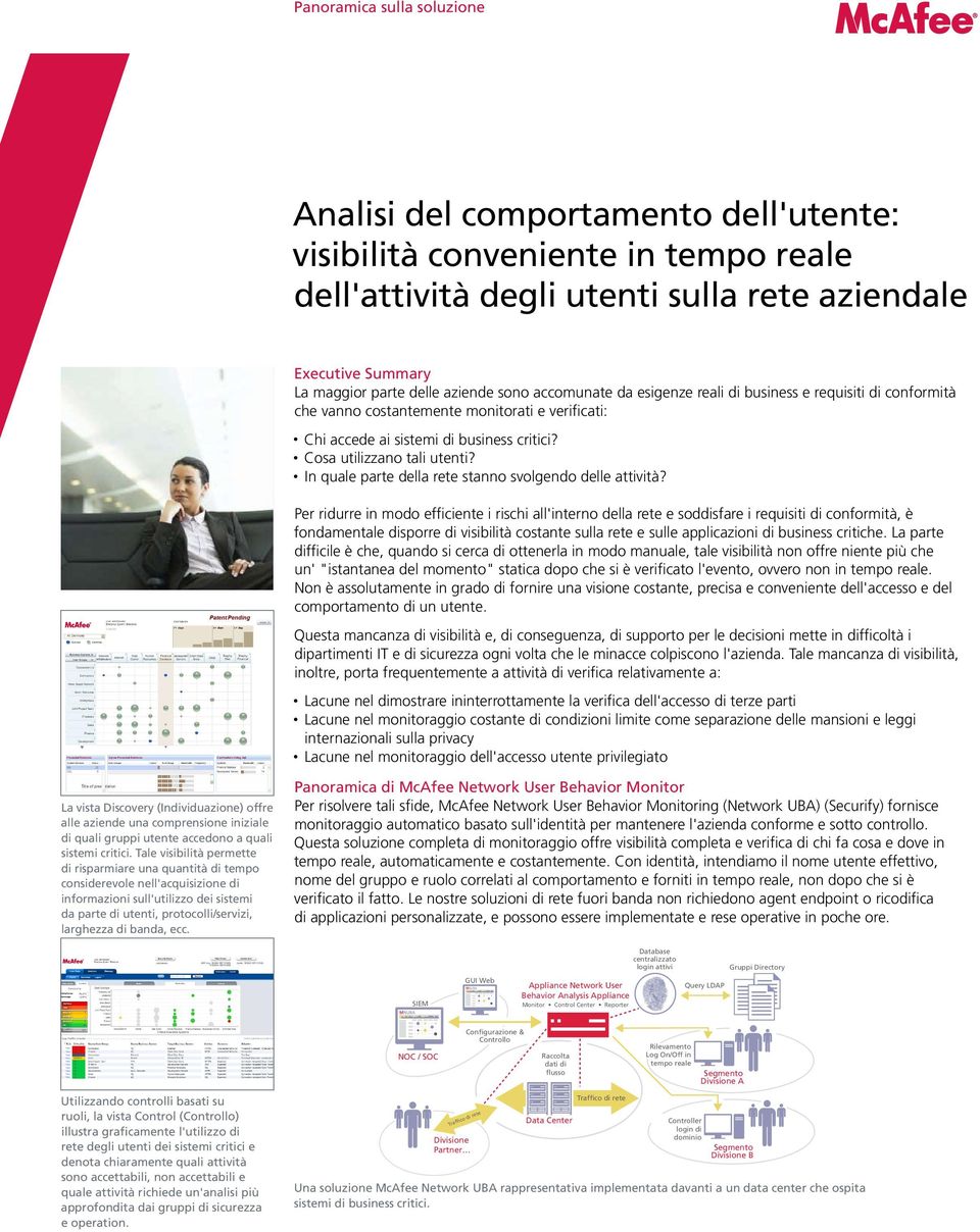 Per ridurre in modo efficiente i rischi all'interno della rete e soddisfare i requisiti di conformità, è fondamentale disporre di visibilità costante sulla rete e sulle applicazioni di business