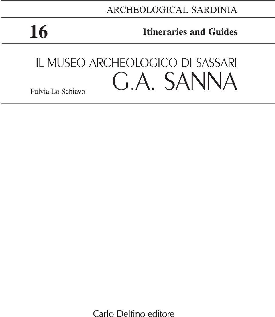 ARCHEOLOGICO DI SASSARI G.A.