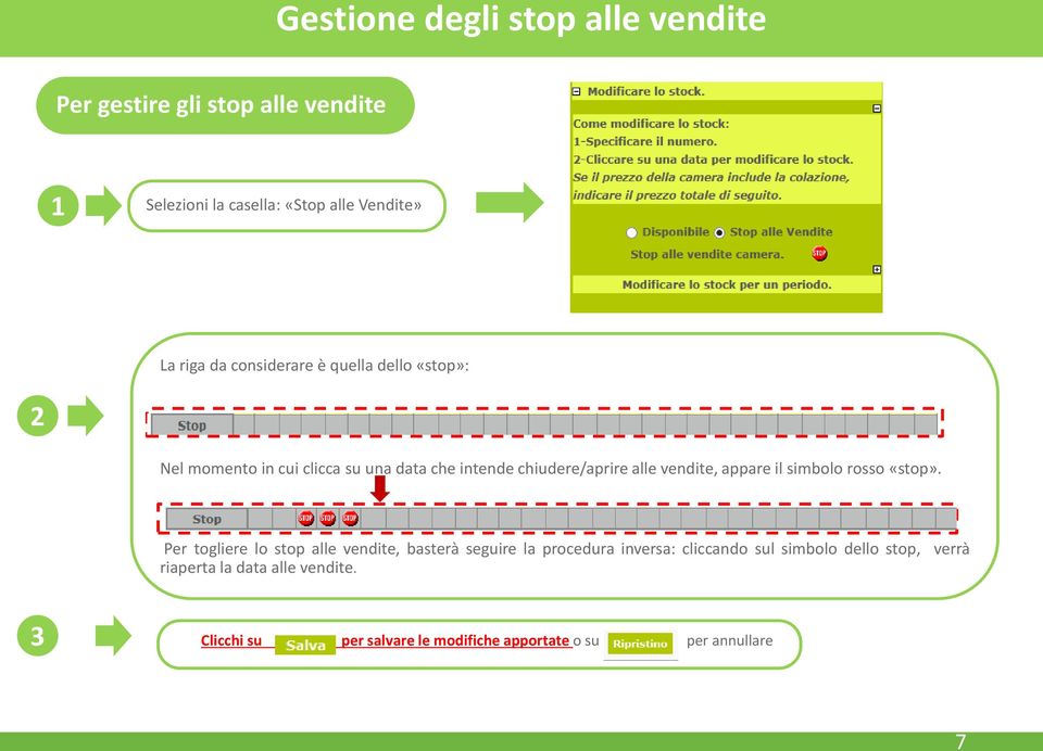 appare il simbolo rosso «stop».