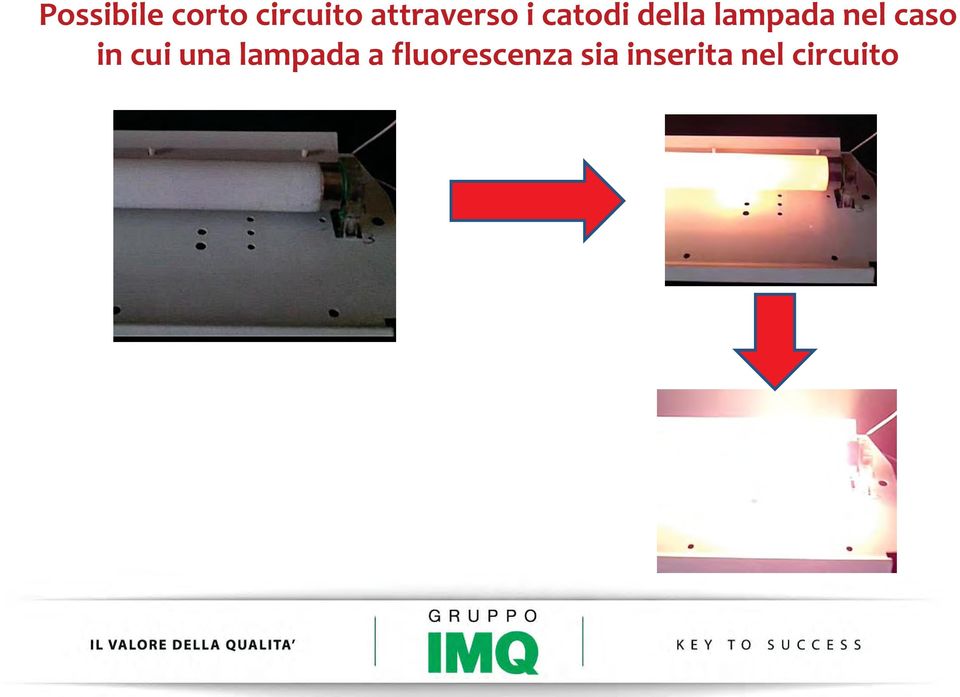 lampada nel caso in cui una