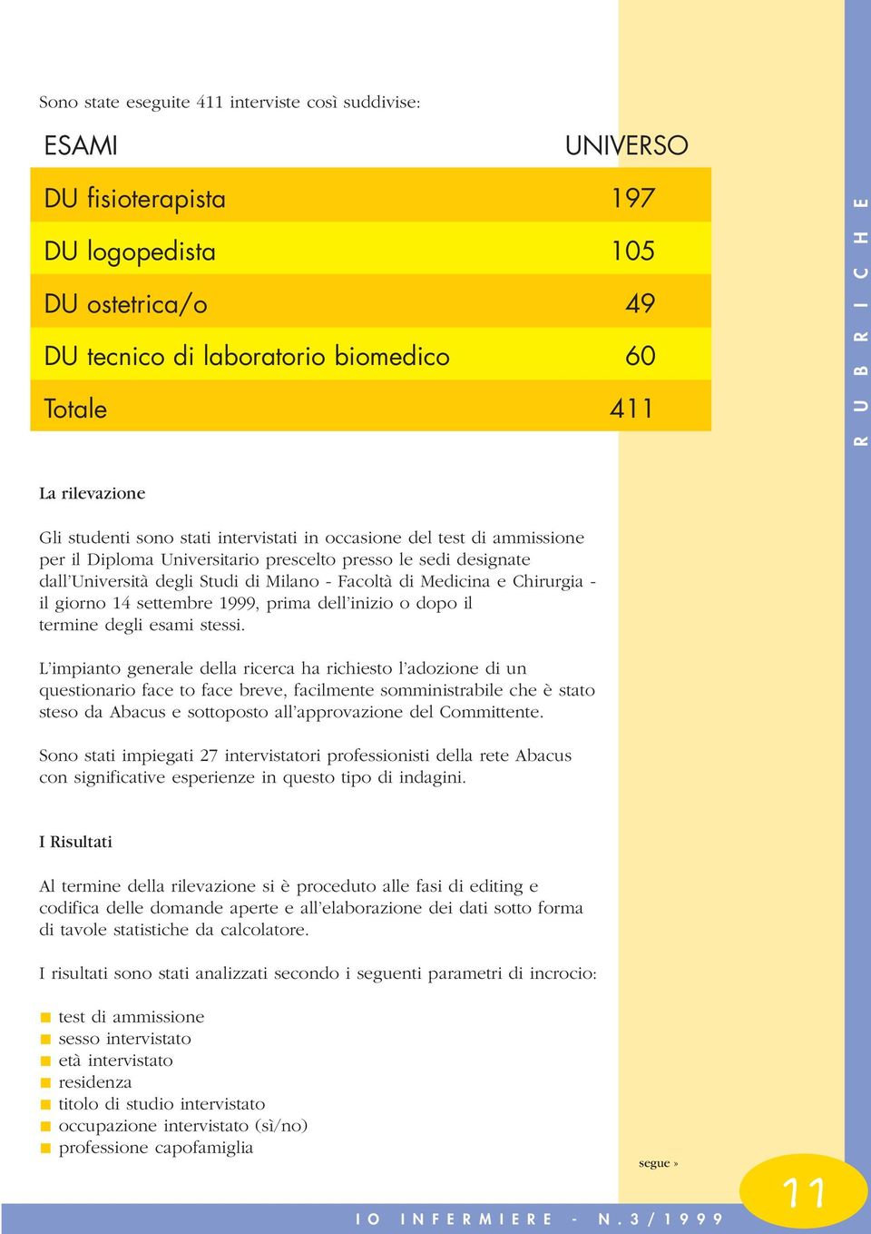 Medicina e Chirurgia - il giorno 14 settembre 1999, prima dell inizio o dopo il termine degli esami stessi.