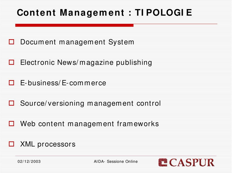 E-business/E-commerce Source/versioning management