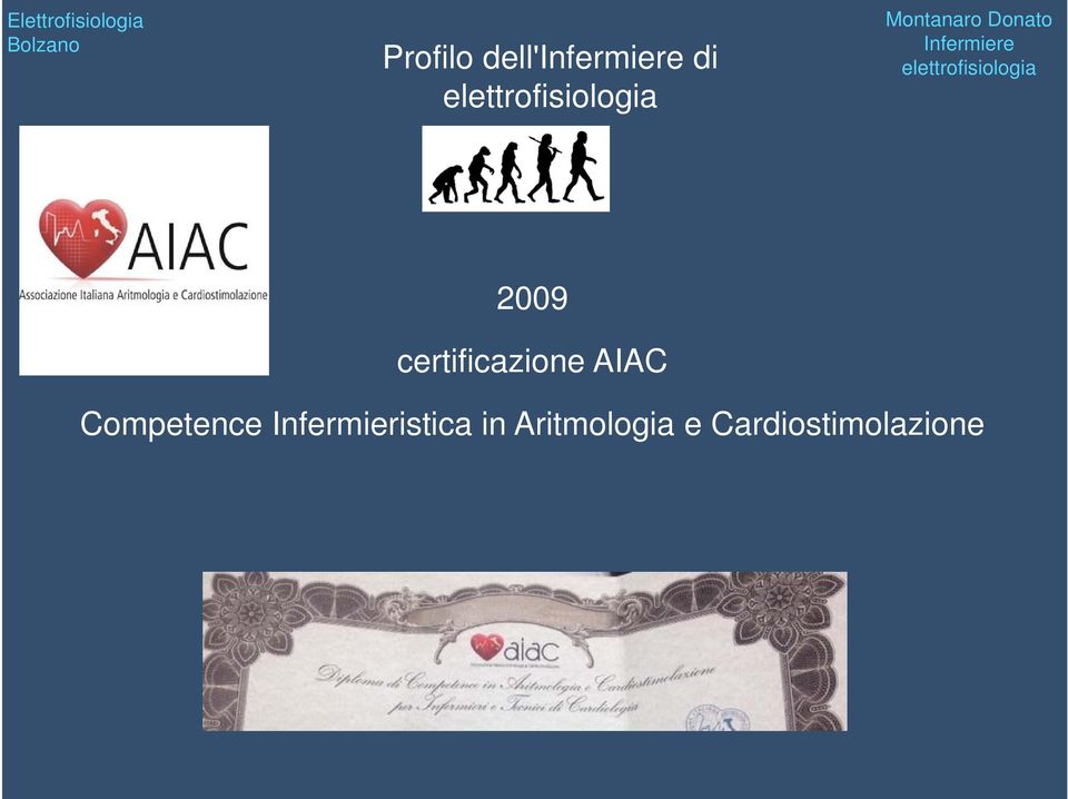 elettrofisiologia 2009 certificazione AIAC