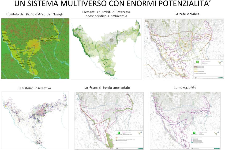 interesse paesaggistico e ambientale La rete ciclabile Il