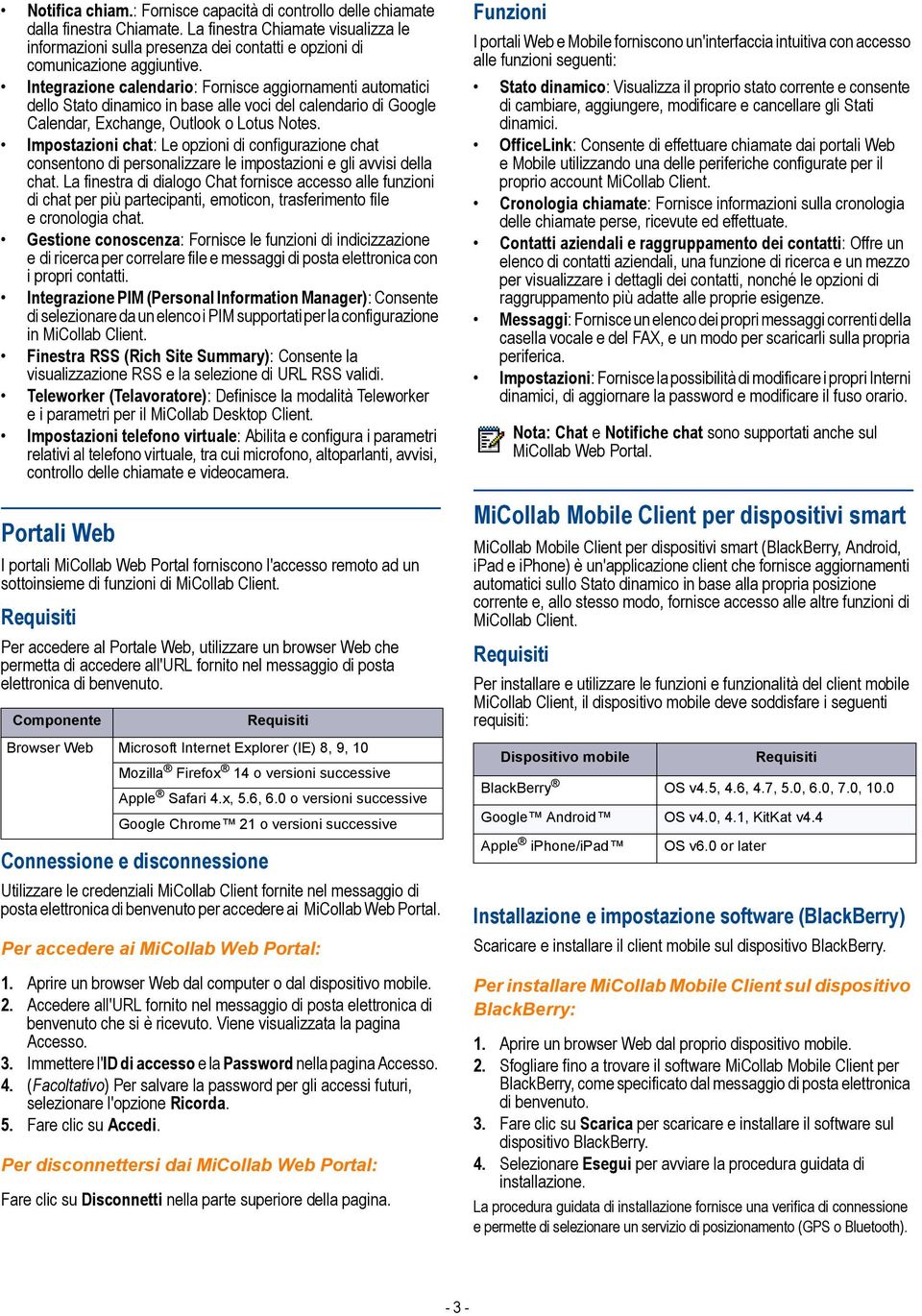 Integrazione calendario: Fornisce aggiornamenti automatici dello Stato dinamico in base alle voci del calendario di Google Calendar, Exchange, Outlook o Lotus Notes.