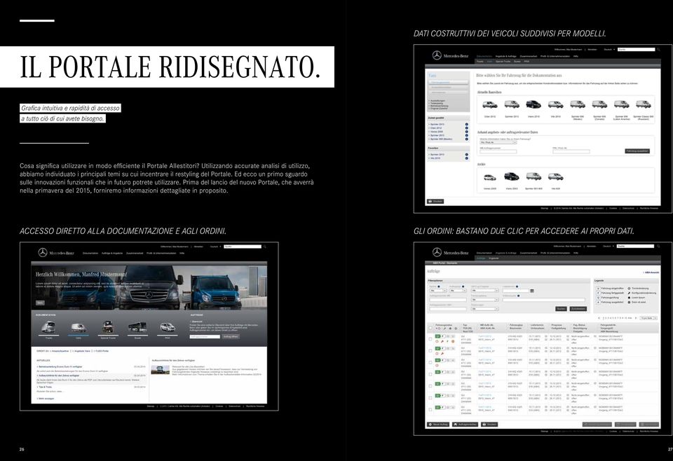 Utilizzando accurate analisi di utilizzo, abbiamo individuato i principali temi su cui incentrare il restyling del Portale.