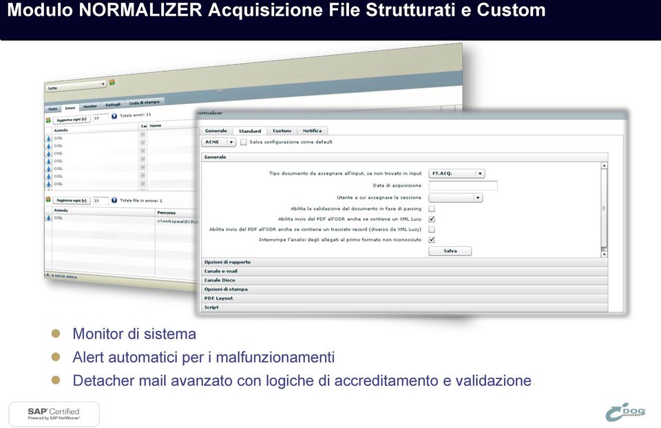 automatici per i malfunzionamenti Detacher