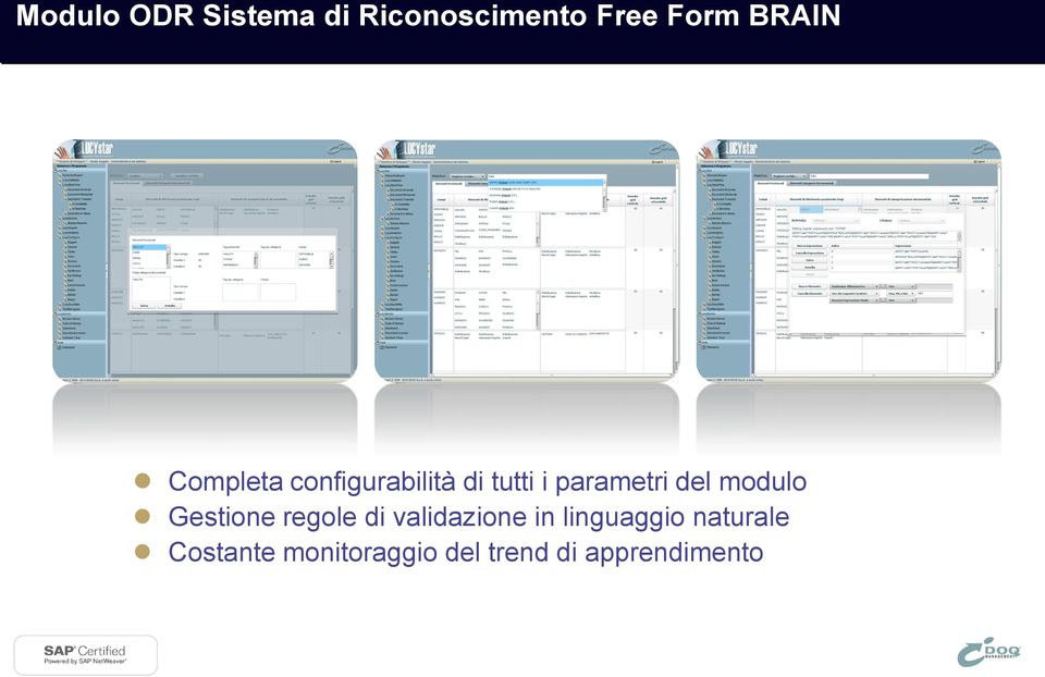 modulo Gestione regole di validazione in linguaggio