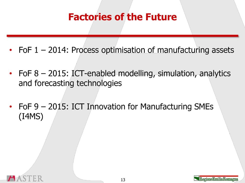 modelling, simulation, analytics and forecasting