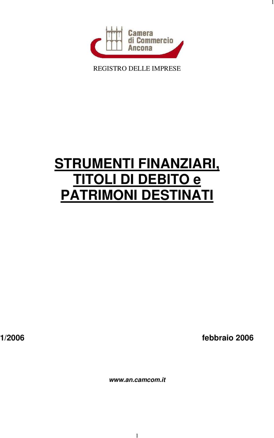 DEBITO e PATRIMONI DESTINATI