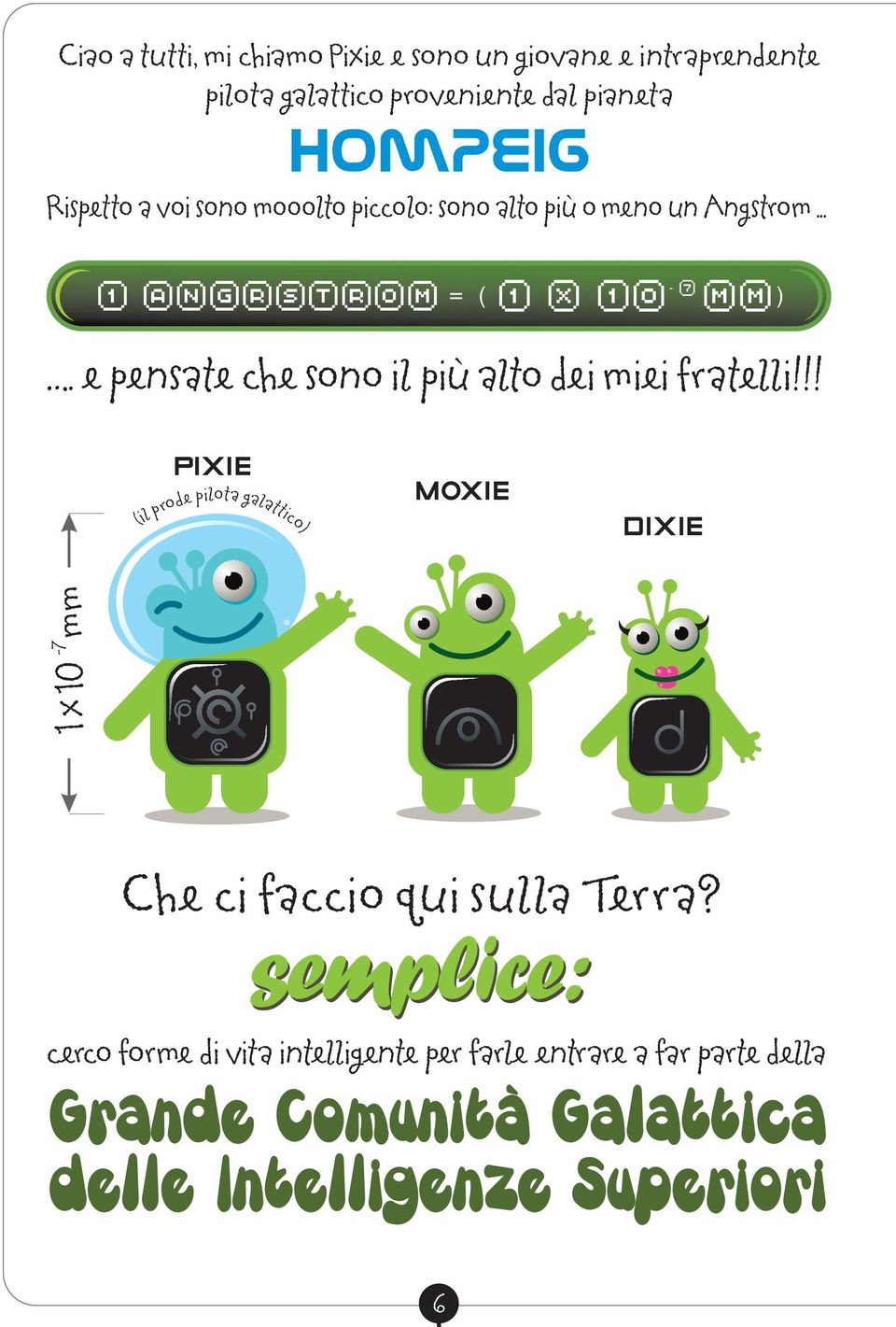 .. 1 ANGRSTROM = - 7 ( 1 x 10 mm). e pensate che sono il più alto dei miei fratelli!