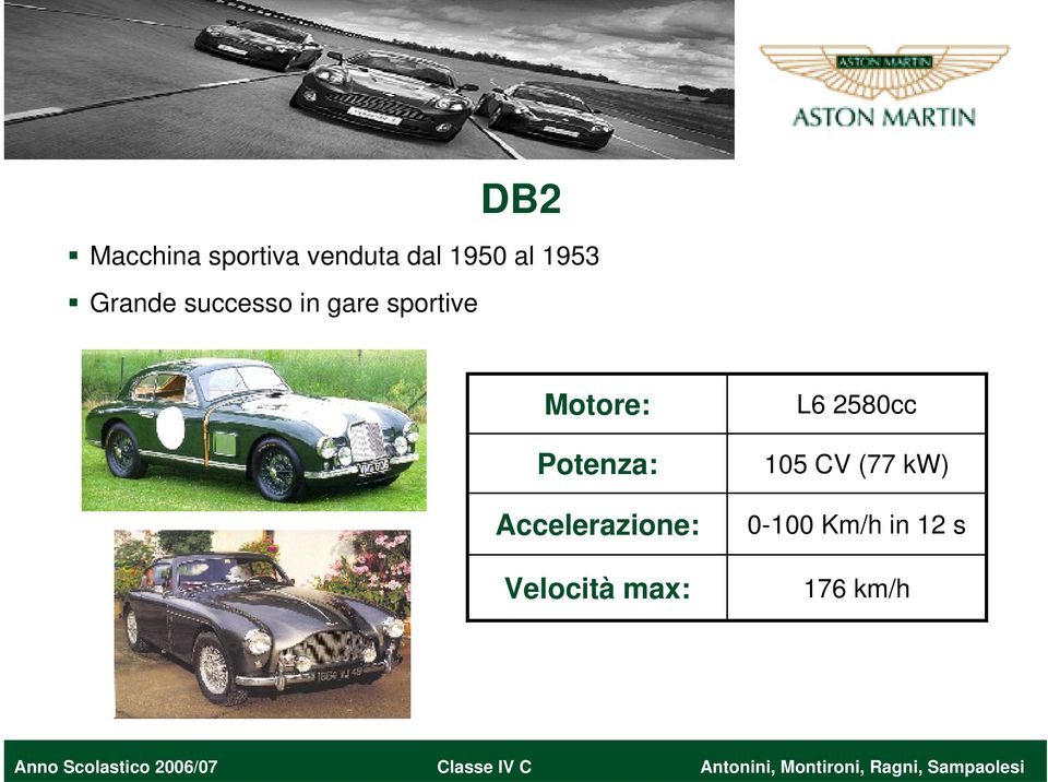 Motore: Potenza: Accelerazione: Velocità