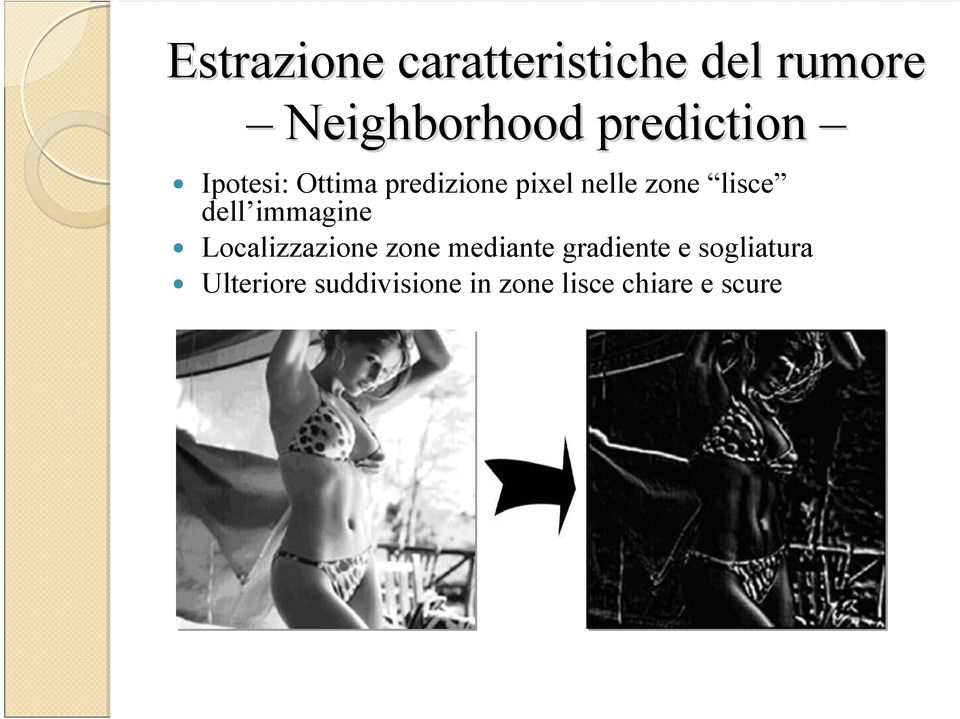 lisce dell immagine Localizzazione zone mediante