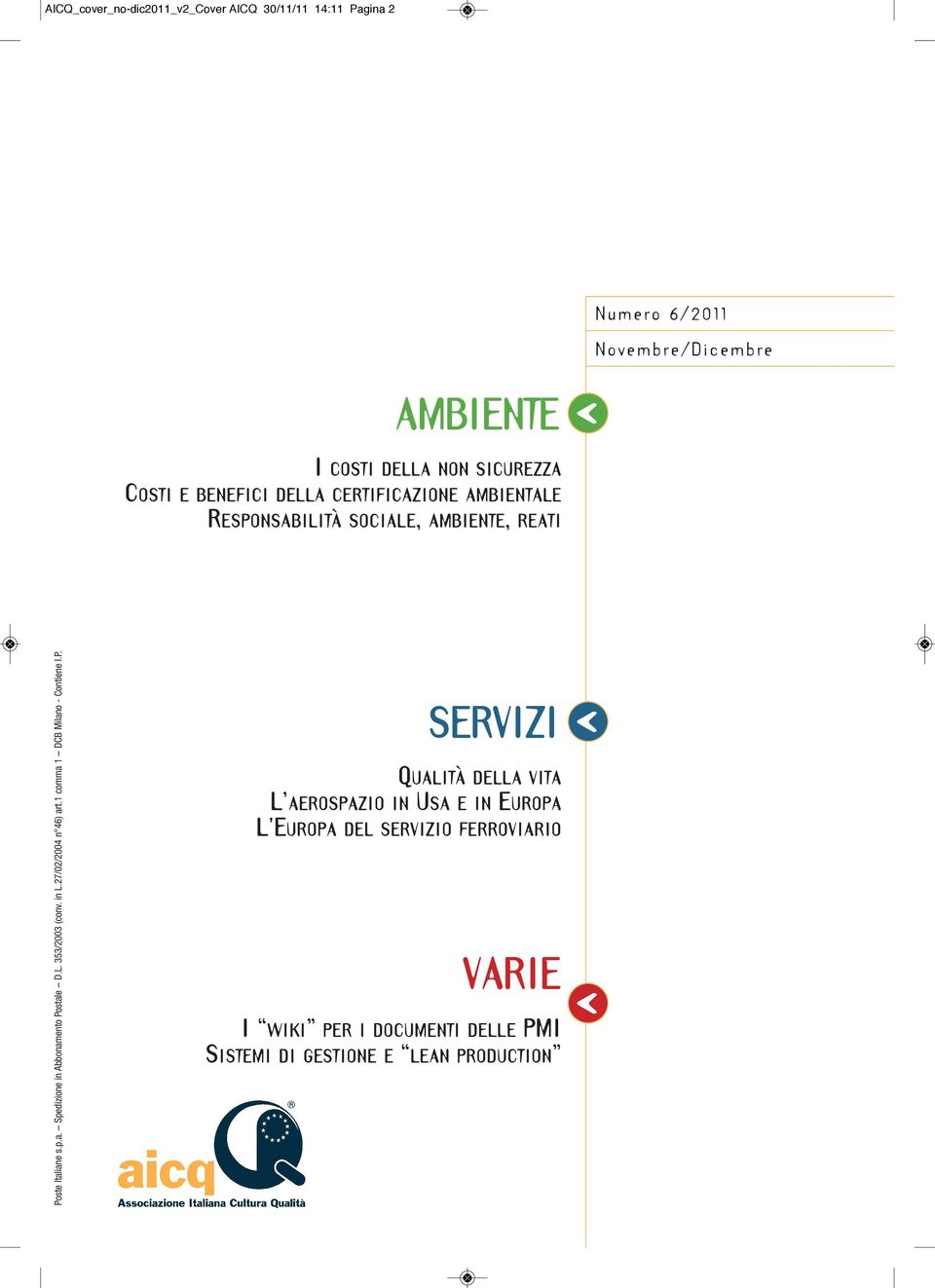 iane s.p.a. Spedizione in Abbonamento Po