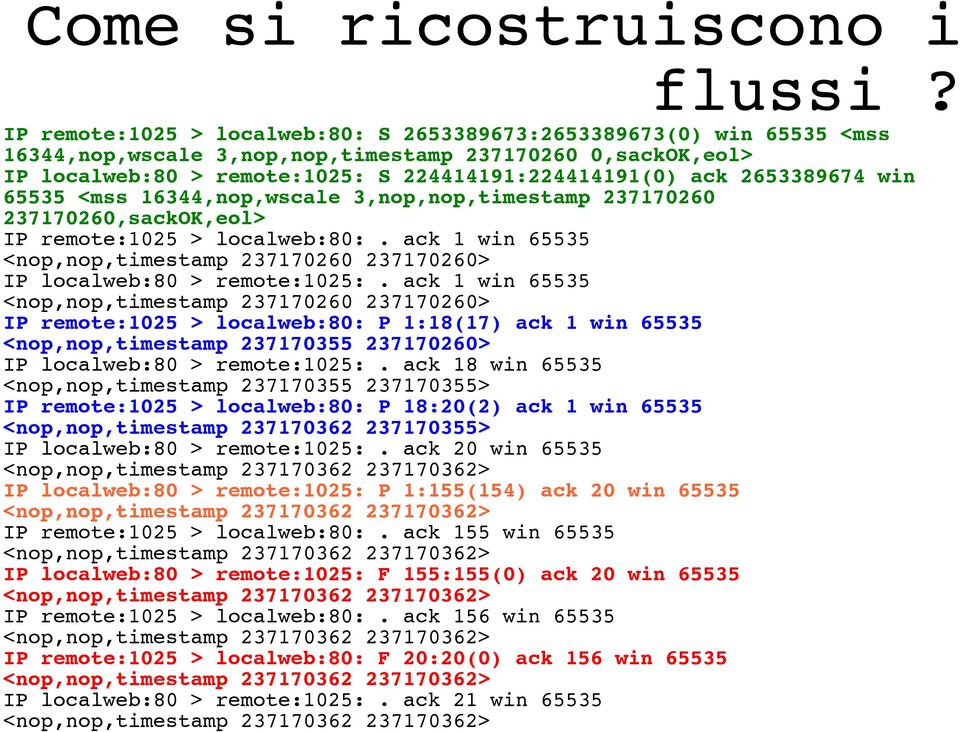 2653389674 win 65535 <mss 16344,nop,wscale 3,nop,nop,timestamp 237170260 237170260,sackOK,eol> IP remote:1025 > localweb:80:.