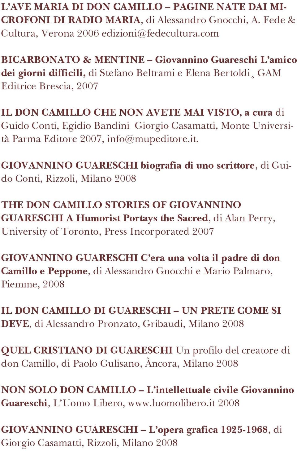 Conti, Egidio Bandini Giorgio Casamatti, Monte Università