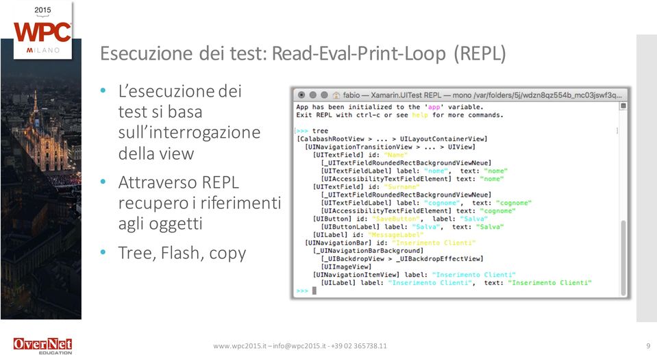 view Attraverso REPL recupero i riferimenti agli oggetti