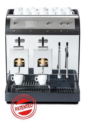 Macchine per caffè in cialde Macchina a cialde professionale 2 gruppi con sistema di espulsione automatica (optional) Due gruppi erogazione
